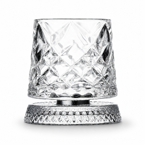 Gyroscope Rotating Whiskey Glass