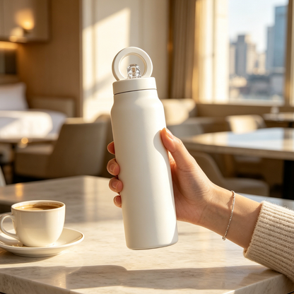 Vacuum Insulated Sport Water Bottle with Magnetic Phone Mount