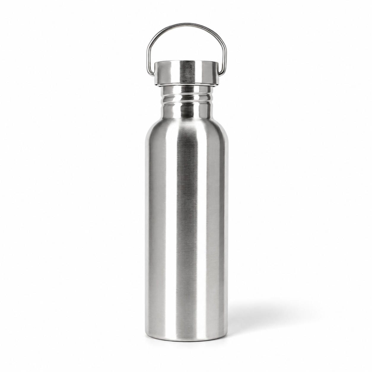 Wide-mouth stainless steel sports water bottle