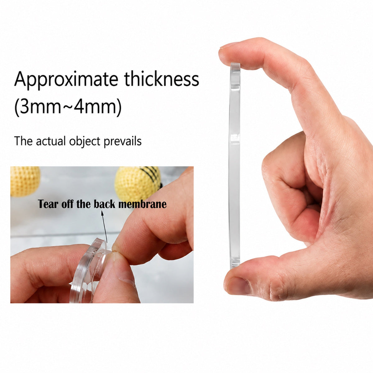 Acrylic ornament material thickness