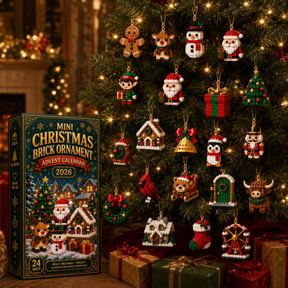 🎄 24-Day Mini Christmas Ornament Advent Calendar | 24 Unique Festive Hanging Designs
