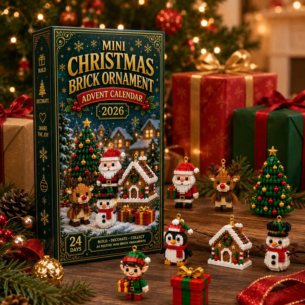 🎄 24-Day Mini Christmas Ornament Advent Calendar | 24 Unique Festive Hanging Designs