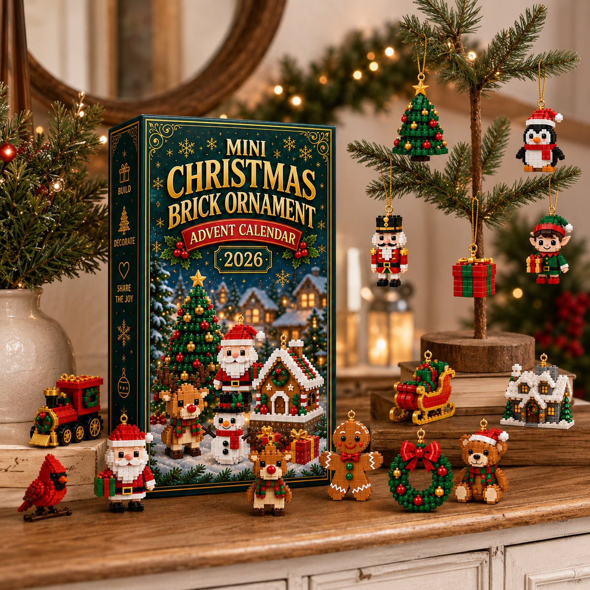 🎄 24-Day Mini Christmas Ornament Advent Calendar | 24 Unique Festive Hanging Designs
